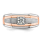IB Goodman Two-tone / Mens Satin 1/3 carat Diamond Complete Ring - WBC
