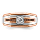 IB Goodman Two-tone / Mens 1/2 carat Black/ Diamond Complete Ring - WBC