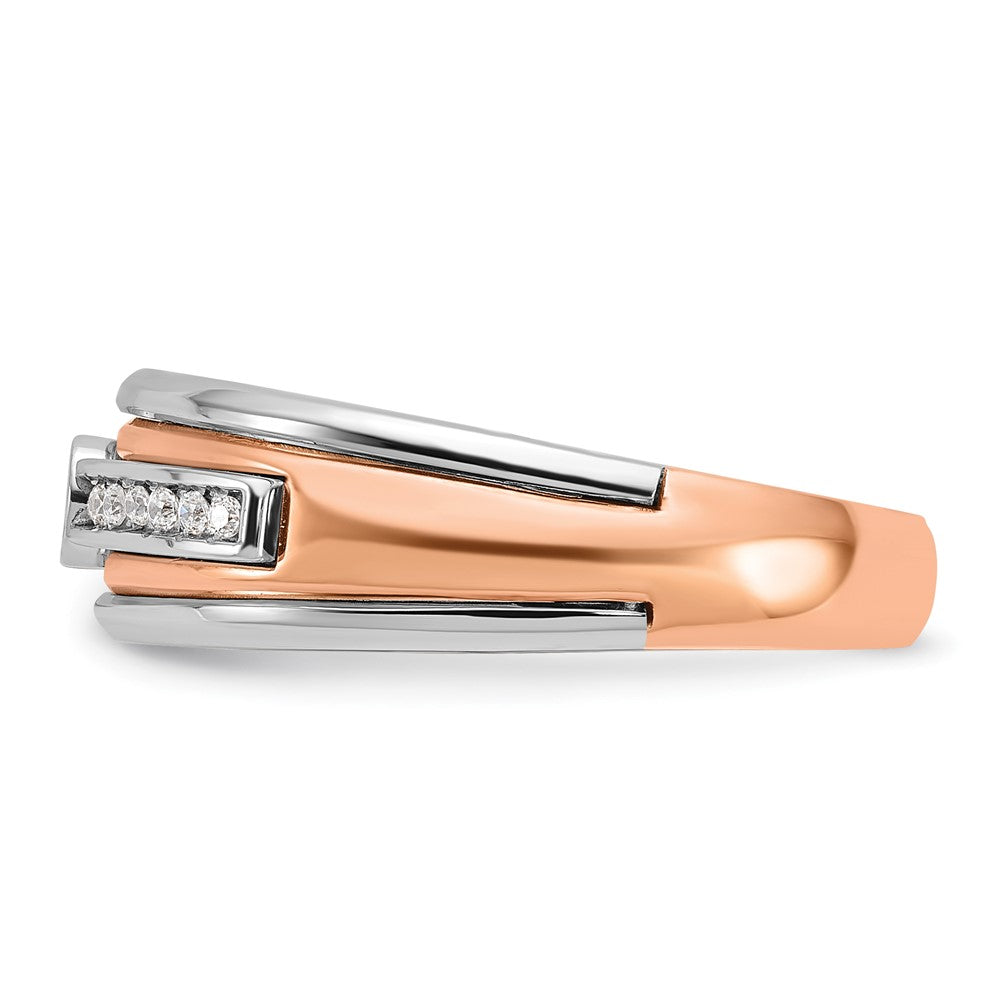 IB Goodman Two-tone / Mens 1/5 carat Diamond Complete Ring - WBC