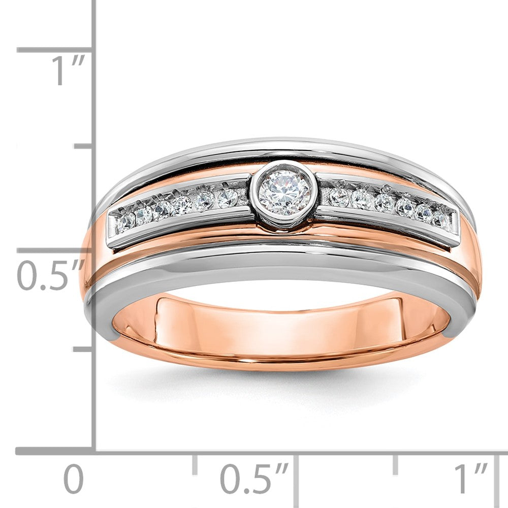 IB Goodman Two-tone / Mens 1/5 carat Diamond Complete Ring - WBC