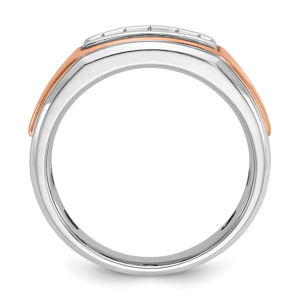 IBGoodman and Men's Polished 5-Stone 1/4 Carat AA Quality Diamond Ring - WBC