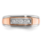 IBGoodman and Men's Polished 5-Stone 1/4 Carat AA Quality Diamond Ring - WBC