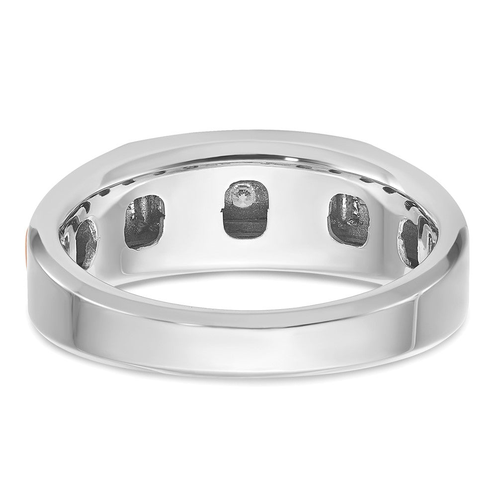 IBGoodman and Men's Polished 5-Stone 1/4 Carat AA Quality Diamond Ring - WBC