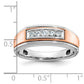 IBGoodman and Men's Polished 5-Stone 1/4 Carat AA Quality Diamond Ring - WBC