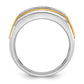 IBGoodman Two-tone Men's Polished 5-Stone 1/2 Carat AA Quality Diamond Ring - WBC