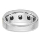 IBGoodman Two-tone Men's Polished 5-Stone 1/2 Carat AA Quality Diamond Ring - WBC