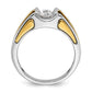 IB Goodman Two-tone Mens 3/4 carat Diamond Complete Ring - WBC