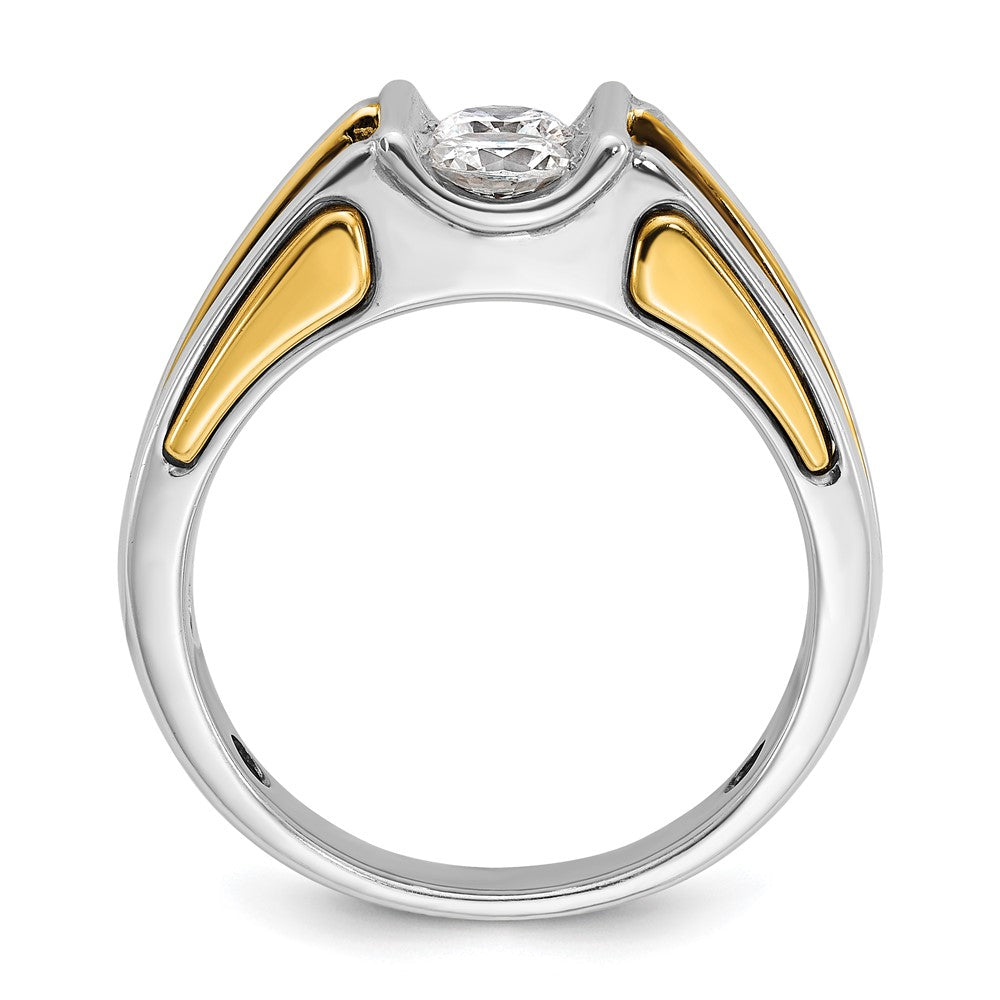IB Goodman Two-tone Mens 3/4 carat Diamond Complete Ring - WBC