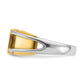 IB Goodman Two-tone Mens 3/4 carat Diamond Complete Ring - WBC