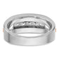 IB Goodman and Mens Polished Channel-set 5-Stone 1/2 Carat AA Diamond Ring - WBC
