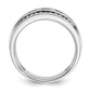 IBGoodman Men's Polished and Grooved Square Black and 1 1/5 Carat AA Quality Diamond 5-Stone Ring - WBC