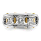 IBGoodman Two-tone Men's Polished 3-Stone 1 Carat AA Quality Diamond Ring - WBC