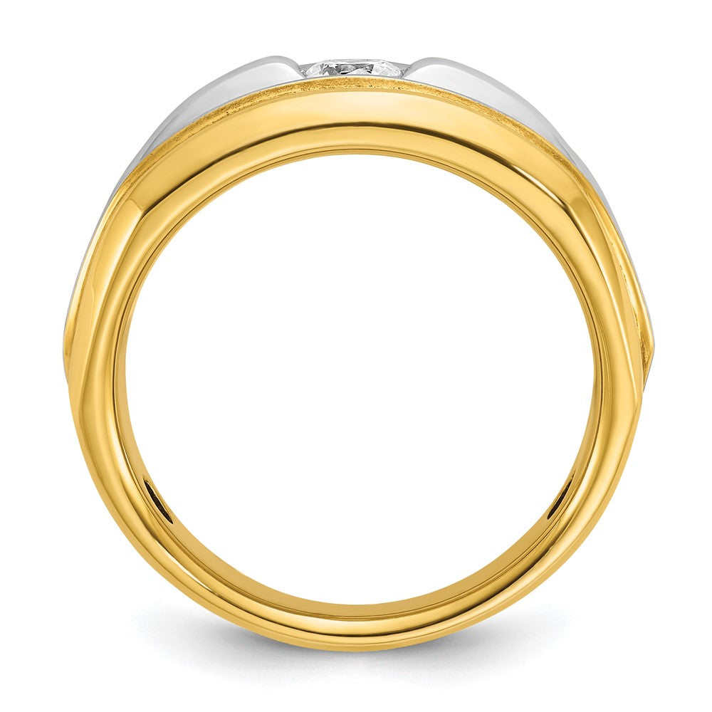 IB Goodman Two-tone Mens 1/3 carat Diamond Complete Ring - WBC