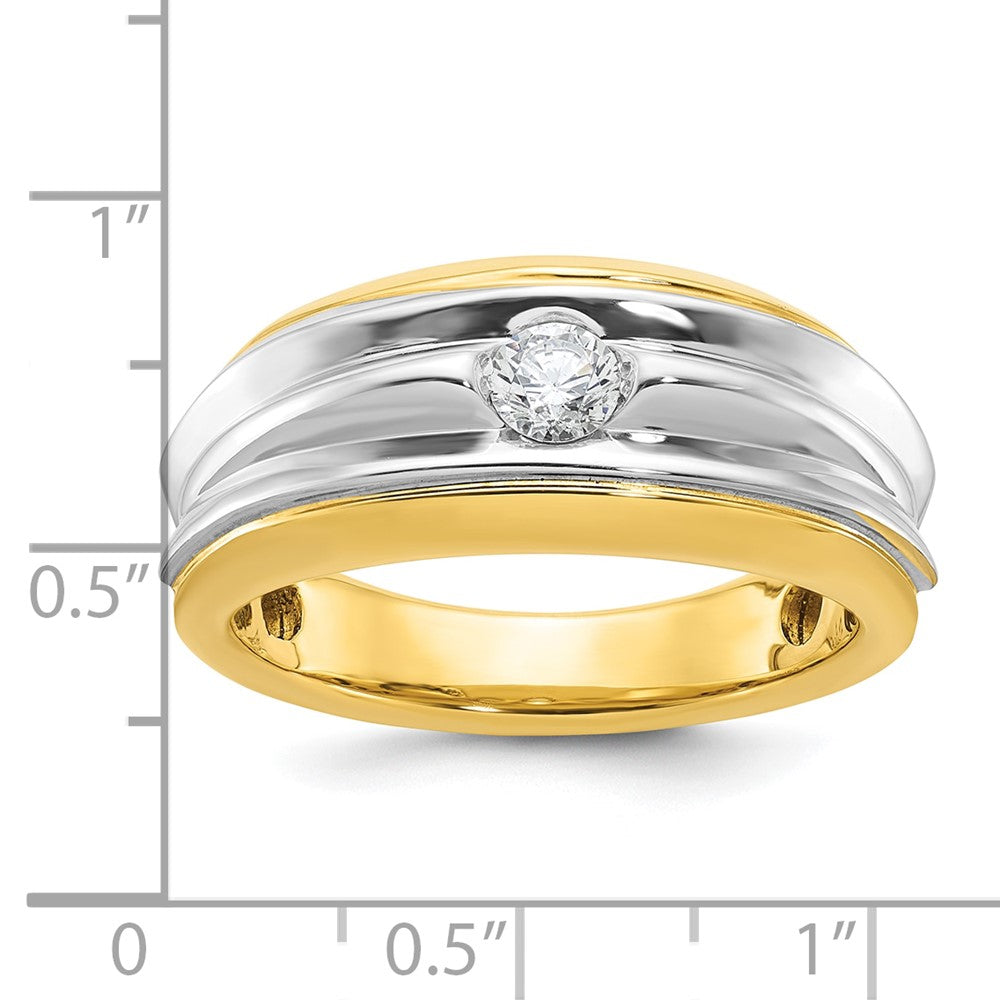 IB Goodman Two-tone Mens 1/3 carat Diamond Complete Ring - WBC
