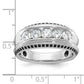 IBGoodman with Black Rhodium Men's Polished and Textured 5-Stone 1 Carat AA Quality Diamond Ring - WBC