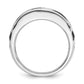 IBGoodman with Black Rhodium Men's Polished Satin and Grooved 3/8 Carat AA Quality Diamond Ring - WBC