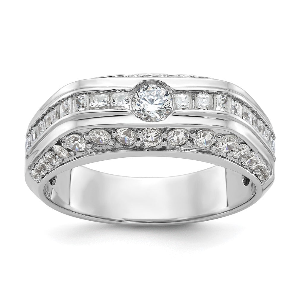 IBGoodman Men's Polished 1 7/8 Carat AA Quality Diamond Ring - WBC