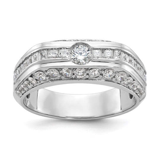 IBGoodman Men's Polished 1 7/8 Carat AA Quality Diamond Ring - WBC