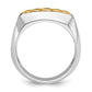 IBGoodman Two-tone Men's Polished Graduated 5-Stone 1/2 Carat AA Quality Diamond Ring - WBC