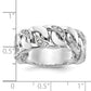 IB Goodman Mens Link Design 1/8 carat Diamond Complete Ring - WBC