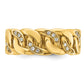 IB Goodman Mens Link Design 1/8 carat Diamond Complete Ring - WBC
