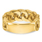 IB Goodman Mens Link Design 1/8 carat Diamond Complete Ring - WBC