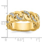 IB Goodman Mens Link Design 1/8 carat Diamond Complete Ring - WBC