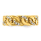 IB Goodman Mens Link Design 1/8 carat Diamond Complete Ring - WBC