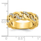 IB Goodman Mens Link Design 1/8 carat Diamond Complete Ring - WBC