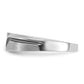 IBGoodman with Black Rhodium Men's Polished Satin and Grooved 1/8 Carat AA Quality Black and Diamond Ring - WBC