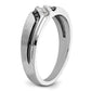 IBGoodman with Black Rhodium Men's Polished Satin and Grooved 1/8 Carat AA Quality Black and Diamond Ring - WBC