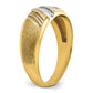IB Goodman with Black and Rhodium Mens Polished and Satin 7-Stone 1/20 Carat AA Diamond Ring - WBC