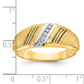 IB Goodman with Black and Rhodium Mens Polished and Satin 7-Stone 1/20 Carat AA Diamond Ring - WBC