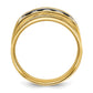 IBGoodman Men's Polished and Brushed 5-Stone 1 Carat AA Quality Diamond Ring - WBC