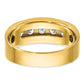 IBGoodman Men's Polished and Brushed 5-Stone 1 Carat AA Quality Diamond Ring - WBC