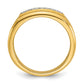IB Goodman Mens Polished 2-Row 1/3 Carat AA Quality Diamond Ring - WBC