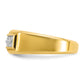 IB Goodman Mens Polished 2-Row 1/3 Carat AA Quality Diamond Ring - WBC