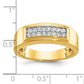 IB Goodman Mens Polished 2-Row 1/3 Carat AA Quality Diamond Ring - WBC