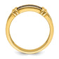 IB Goodman Mens 5/8 carat Black and Diamond Complete Ring - WBC