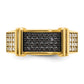 IB Goodman Mens 5/8 carat Black and Diamond Complete Ring - WBC