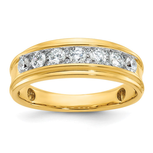 IBGoodman Men's Polished 7/8 Carat AA Quality Diamond Ring - WBC