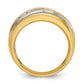IBGoodman with Rhodium Men's Polished and Milgrain 1 Carat AA Quality Diamond Ring - WBC