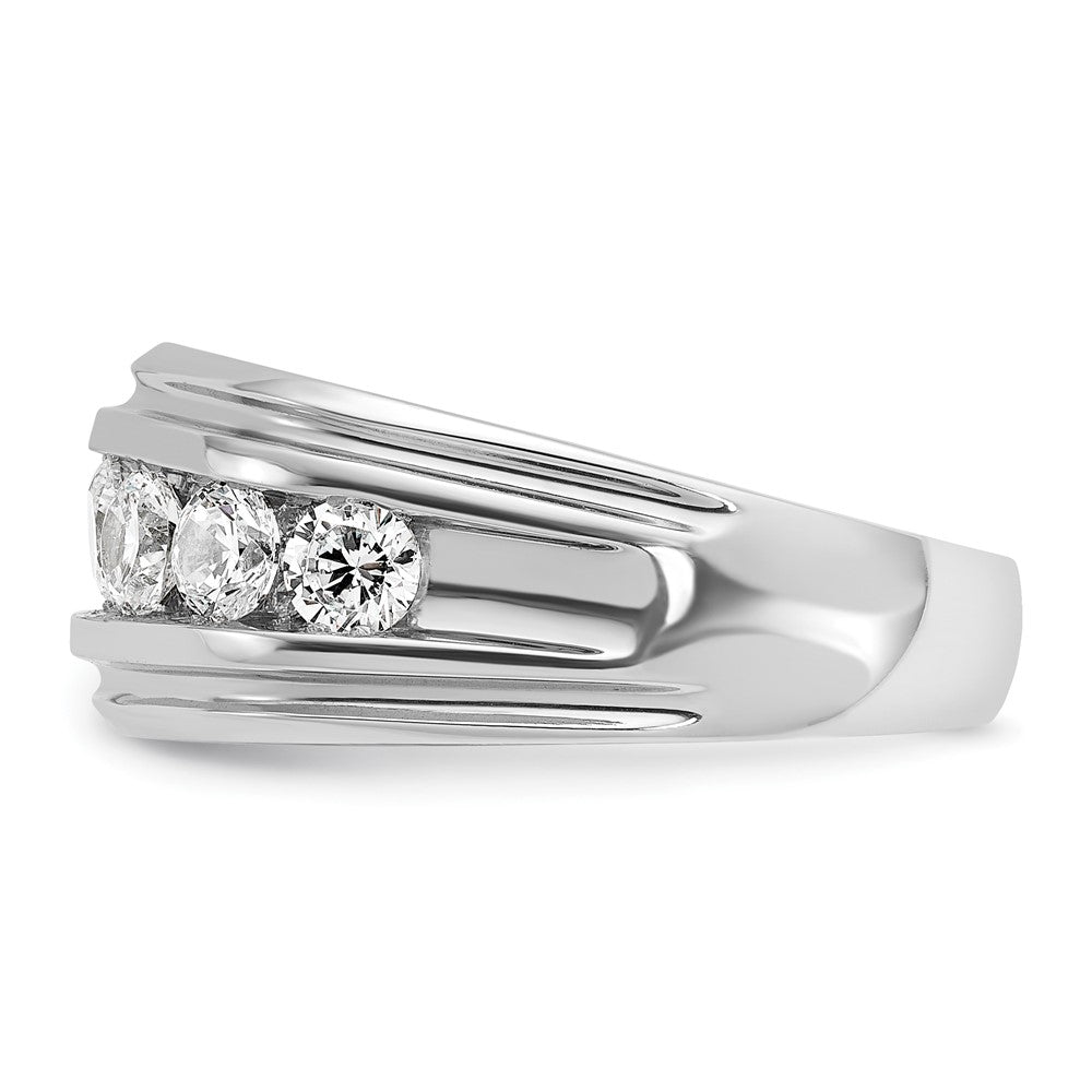 IBGoodman Men's Polished and Grooved 1 3/4 Carat AA Quality Diamond Ring - WBC