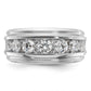 IBGoodman Men's Polished and Grooved 1 3/4 Carat AA Quality Diamond Ring - WBC