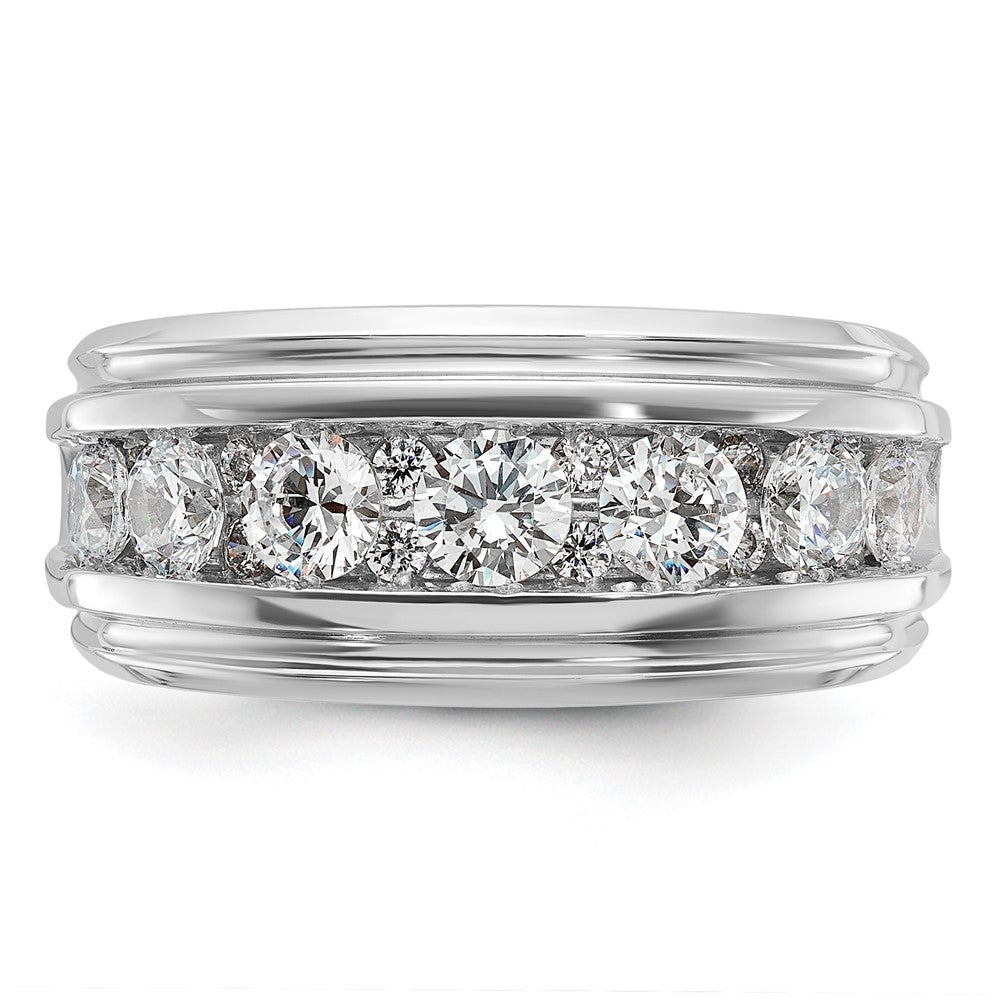 IBGoodman Men's Polished and Grooved 1 3/4 Carat AA Quality Diamond Ring - WBC