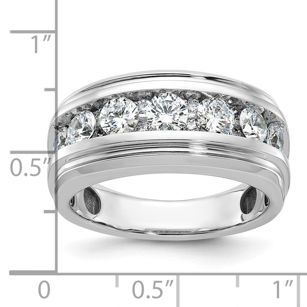 IBGoodman Men's Polished and Grooved 1 3/4 Carat AA Quality Diamond Ring - WBC