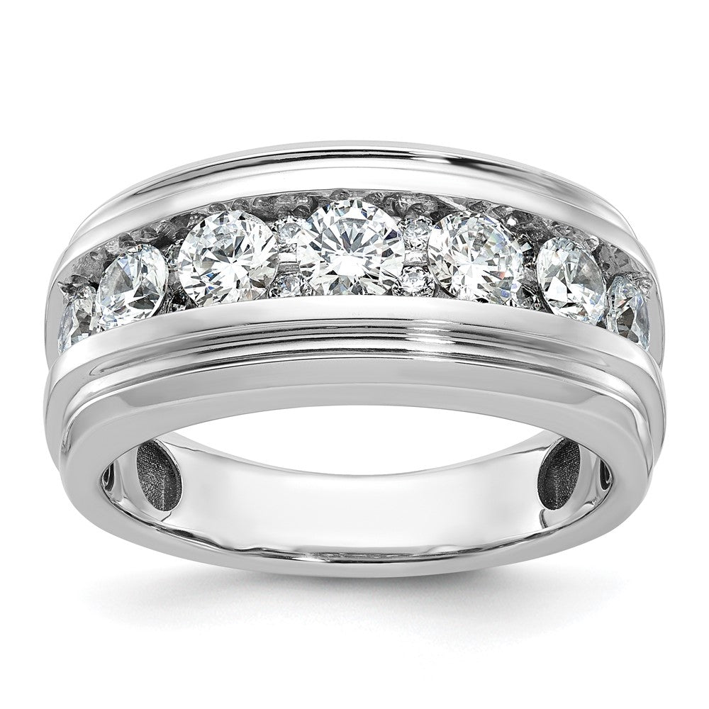 IBGoodman Men's Polished and Grooved 1 3/4 Carat AA Quality Diamond Ring - WBC