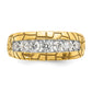 IBGoodman Men's Polished and Nugget Texture 7-Stone 1 Carat AA Quality Diamond Ring - WBC