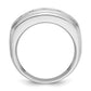 IBGoodman Men's Polished and Grooved 2 Carat AA Quality Diamond Ring - WBC
