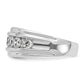 IBGoodman Men's Polished and Grooved 2 Carat AA Quality Diamond Ring - WBC